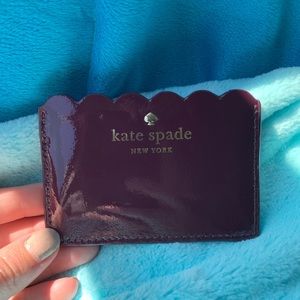 Kate spade scalloped card holder